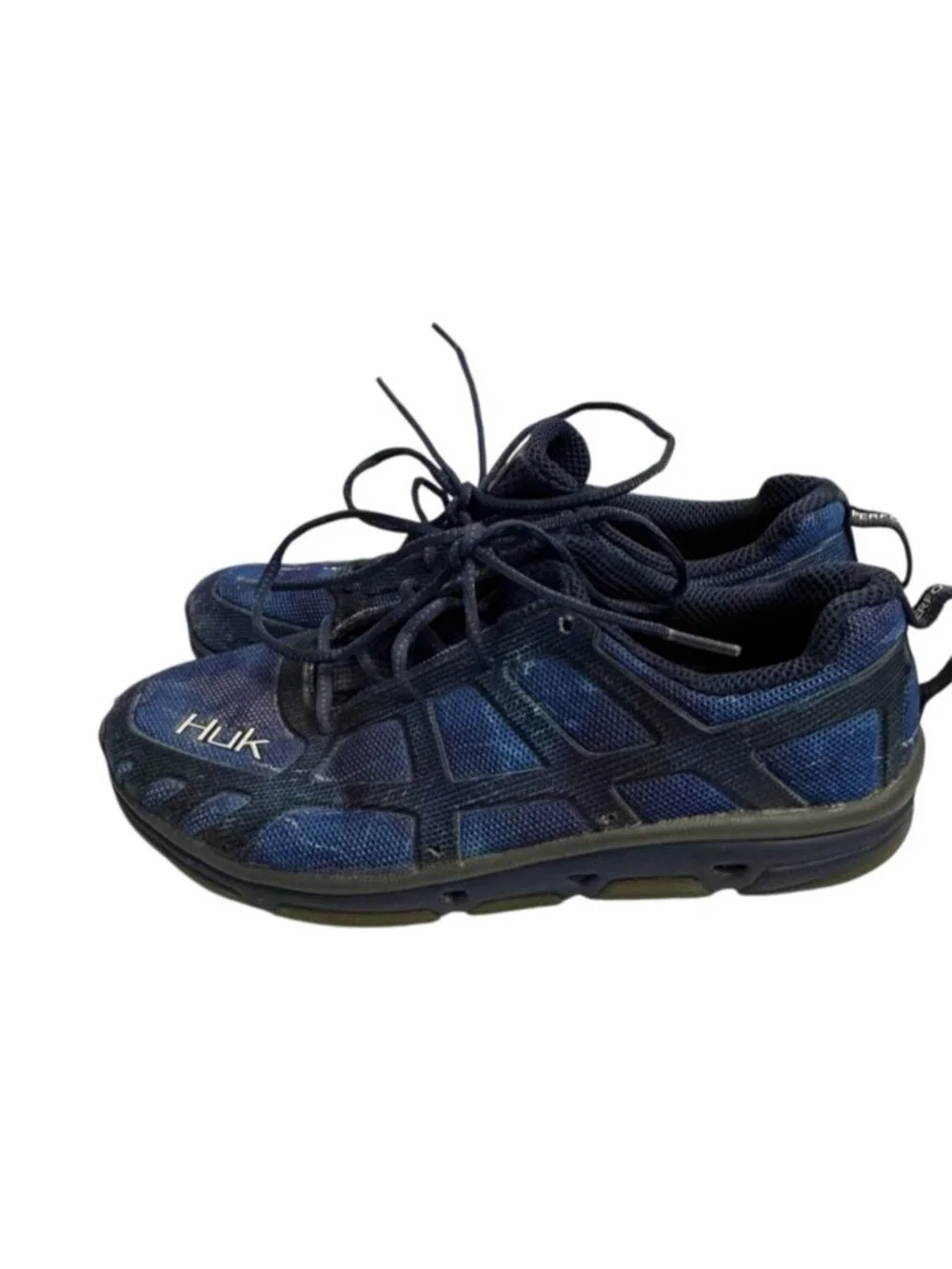 HUK Attack Subphantis Gulf Stream Fishing Shoes Blue Men's 9.5 Water Sneakers